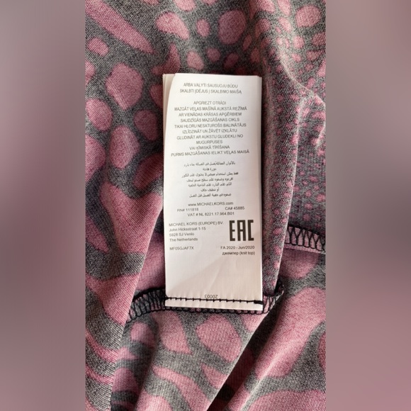 Michael Kors |  Animal print | red and black | cute top size L   ( Mk 15) - Picture 11 of 17